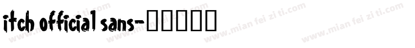 itch official sans字体转换